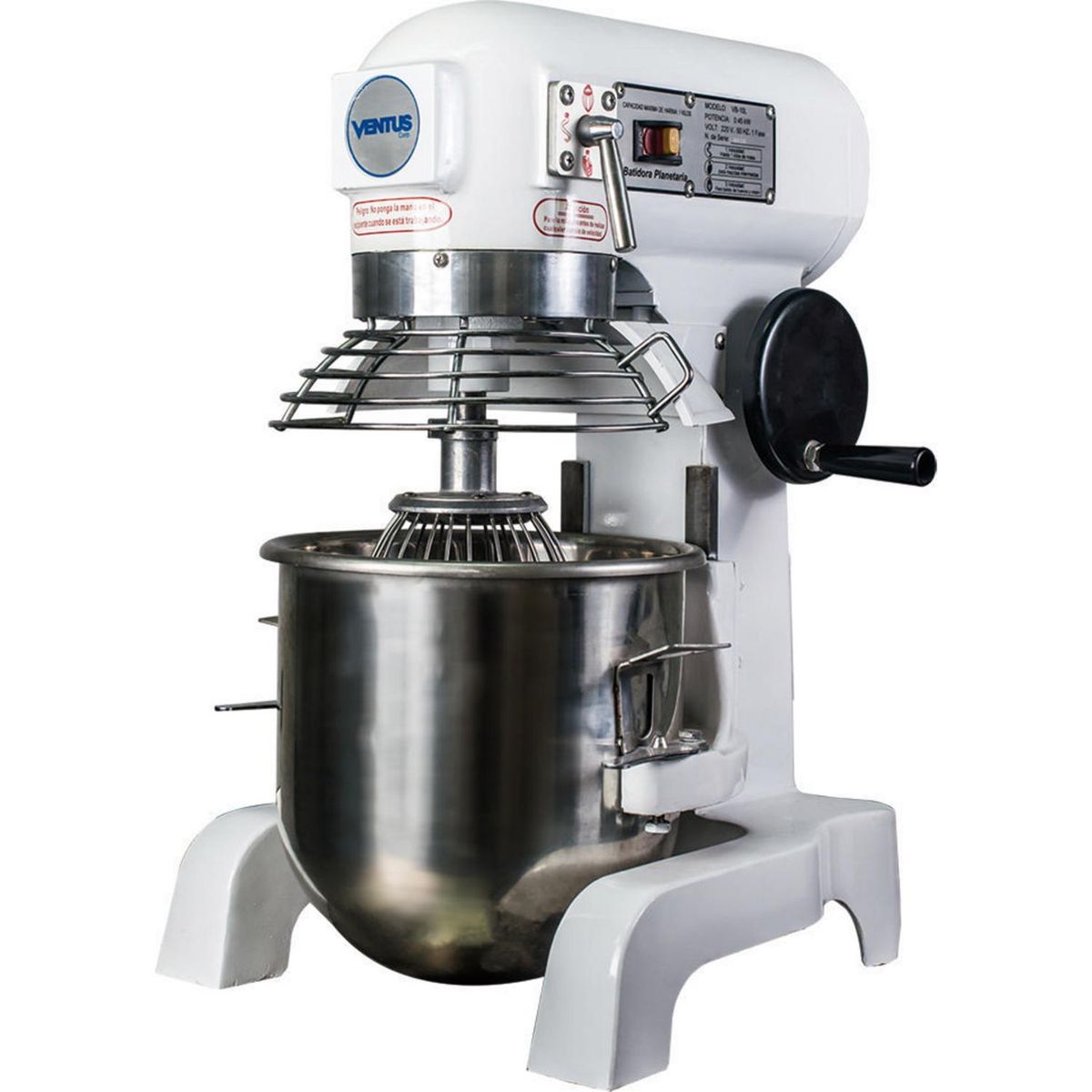 VENTUS - Batidora Industrial 10 l 0.45 W Blanco/Gris VB-10