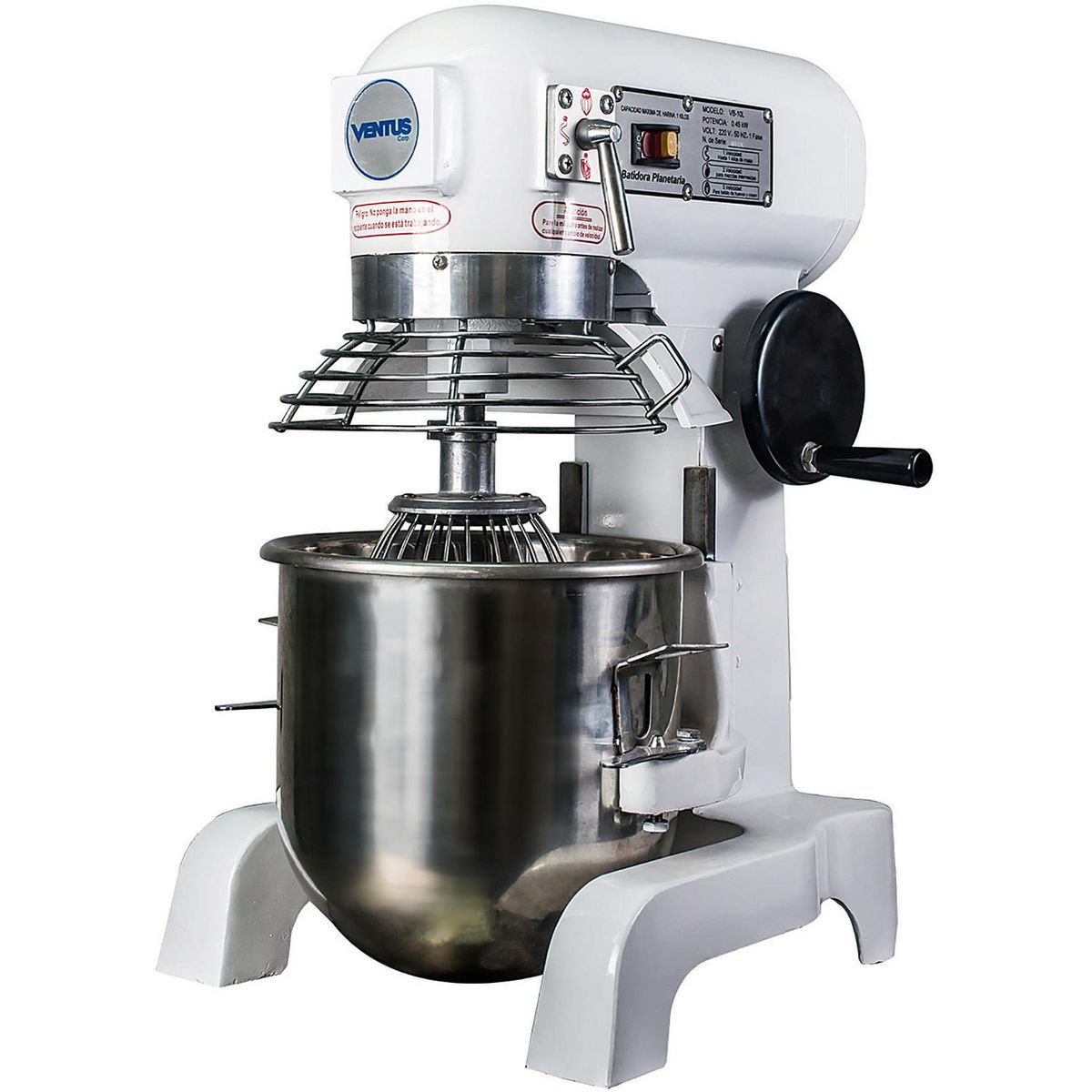 VENTUS - Batidora Industrial 30 l 1100 W Blanco/Gris VB-30