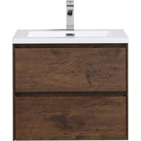 Kit mueble vanitorio 60 cm chocolate