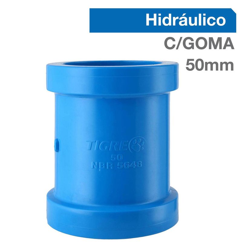 TIGRE - Copla rep c/g PVC-P c/goma 50mm  1u