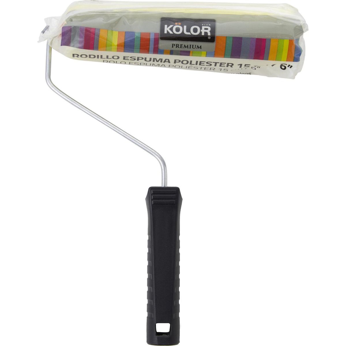 KOLOR - Mini rodillo espuma poliéster 15 cm