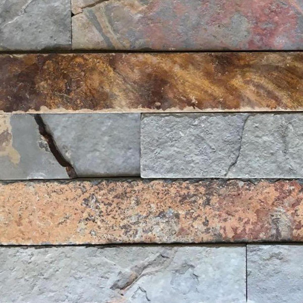 PETRATEC - Piedra pizarra oxidada 15x60 0.72m2