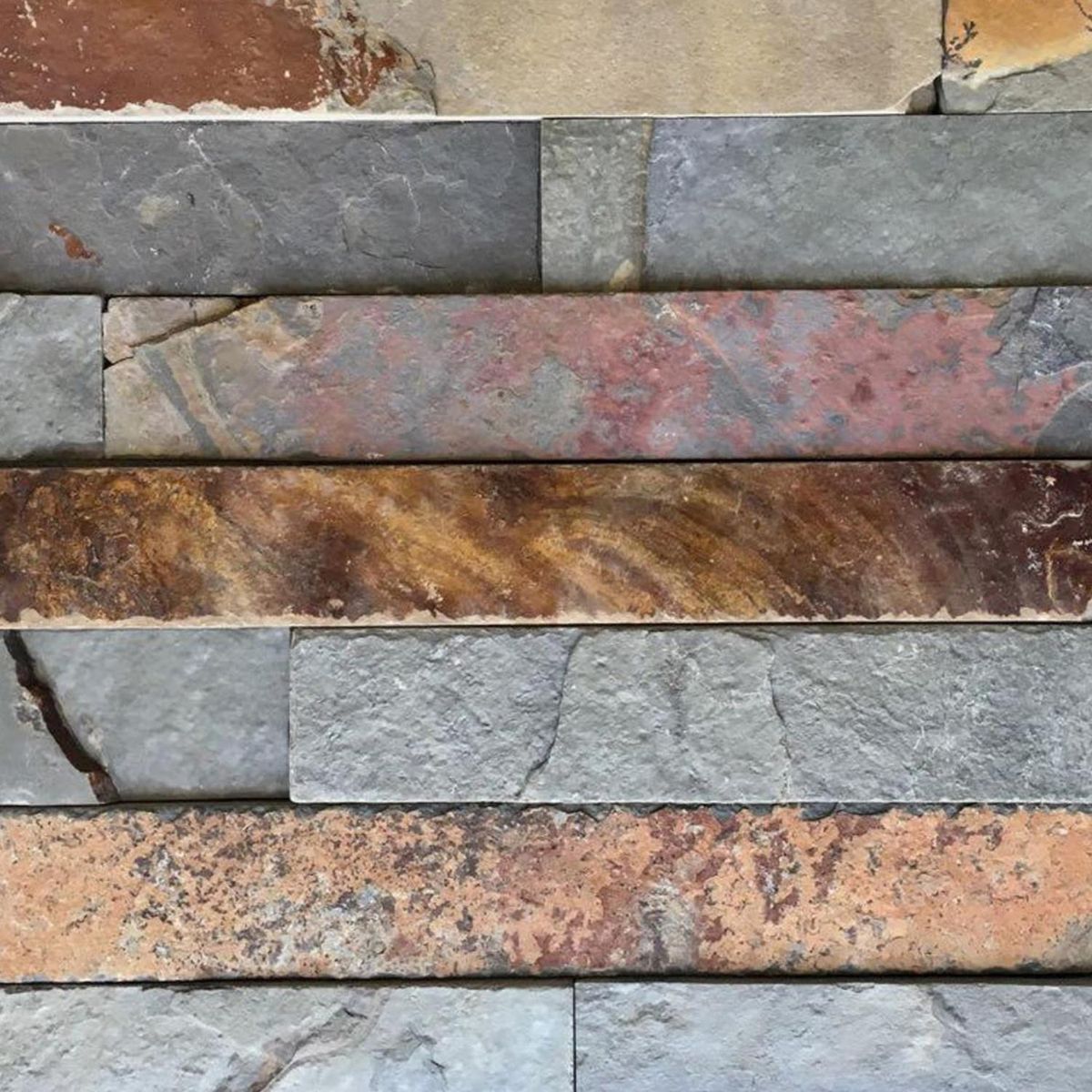 PETRATEC - Piedra pizarra oxidada 15x60 0.72m2