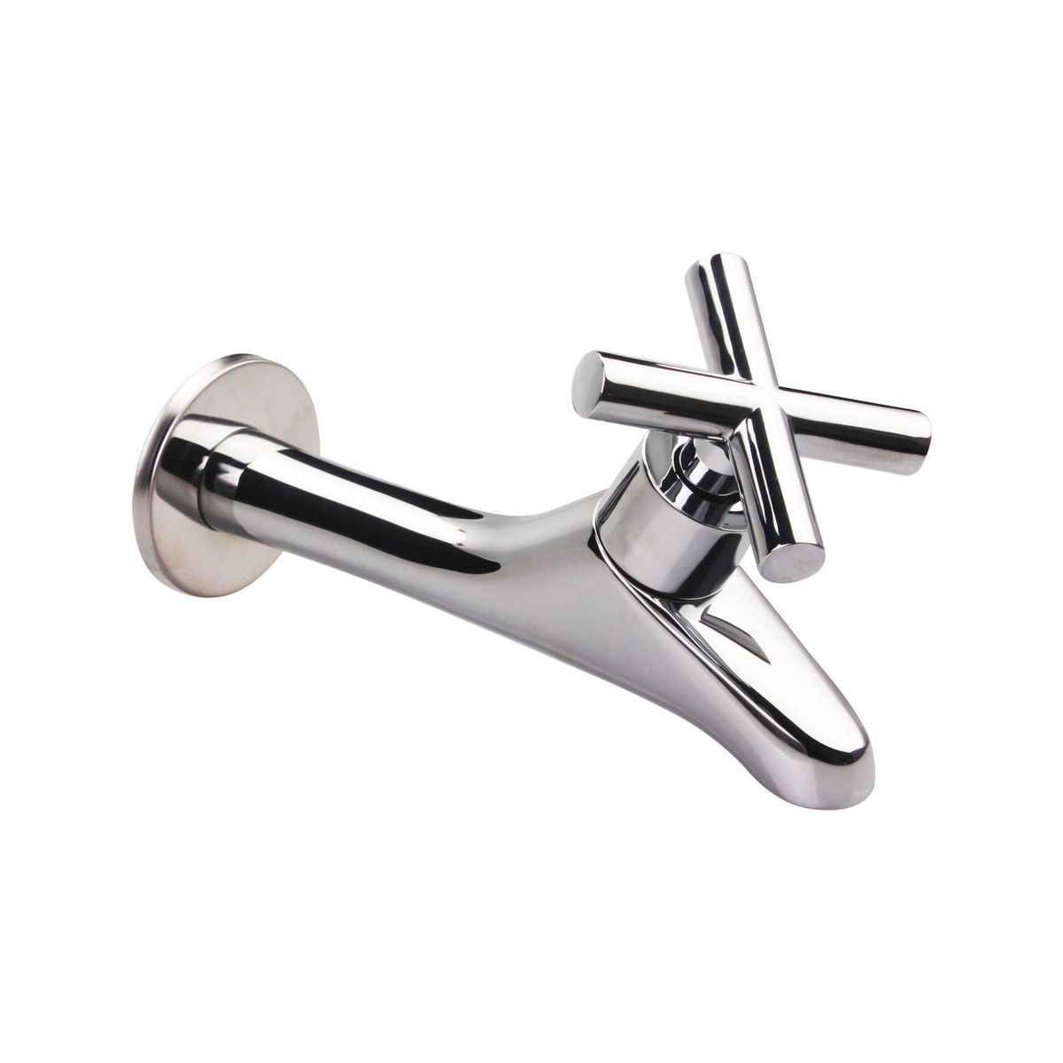 TEBISA - Llave para Lavadero al Muro Cromado