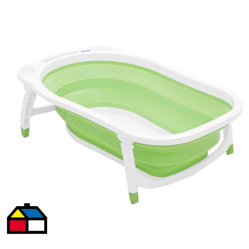 BABY WAY - Tina plegable verde Verde/blanco