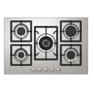 Encimera Gas 5 Platos Inox QUADRA AT FLAT 75