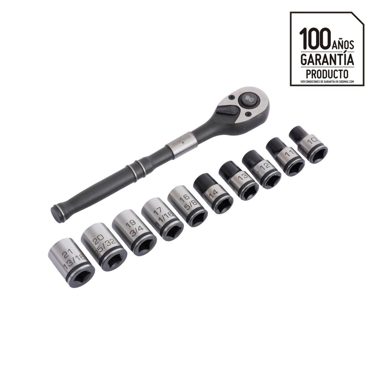 UBERMANN - Set dados mando 1/2" 11 piezas