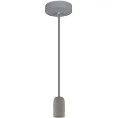 JUST HOME COLLECTION - Soquete Colgante decorativo concrete 1 luz E27