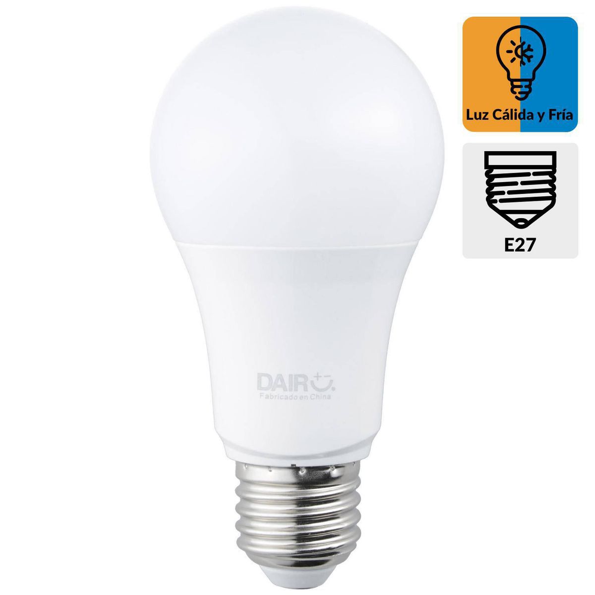 DAIRU - Ampolleta Led 9 W E27 806 lm Luz Cálida