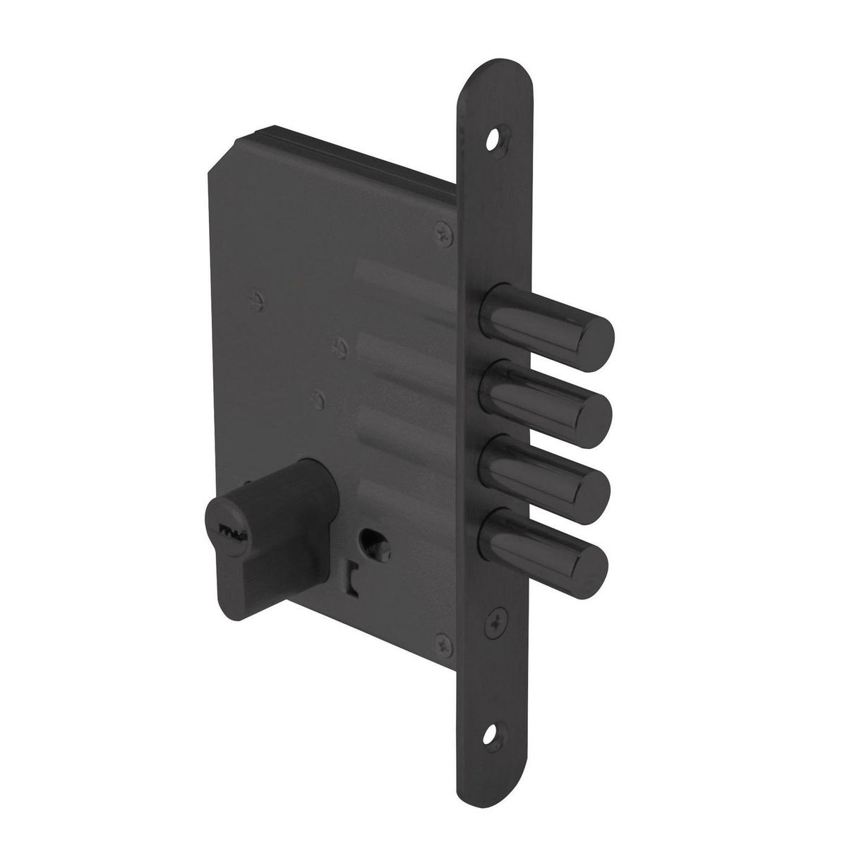 ODIS - Cerrojo embutido 600 negro / blister