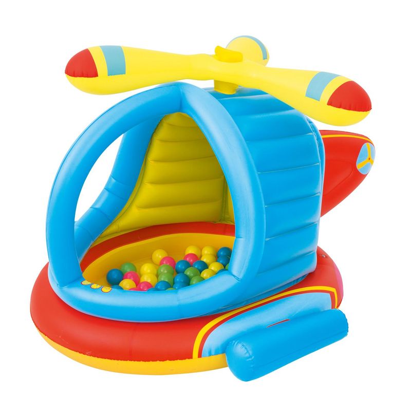 BESTWAY - Helicóptero Inflable Ball Pit 2 Multicolor 127x89x140 cm
