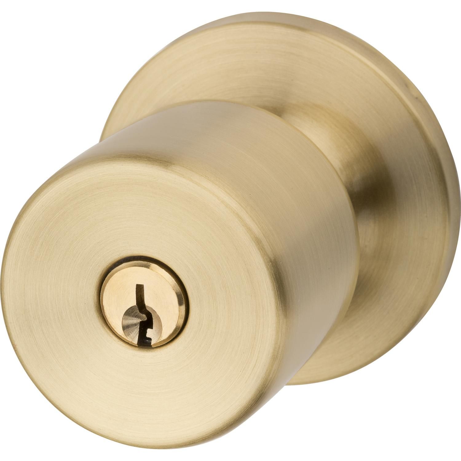 Cerradura de pomo acceso bronce | Sodimac Chile