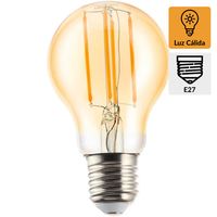 Ampolleta Led Filamentos 6 W E27 600 lm Luz Cálida