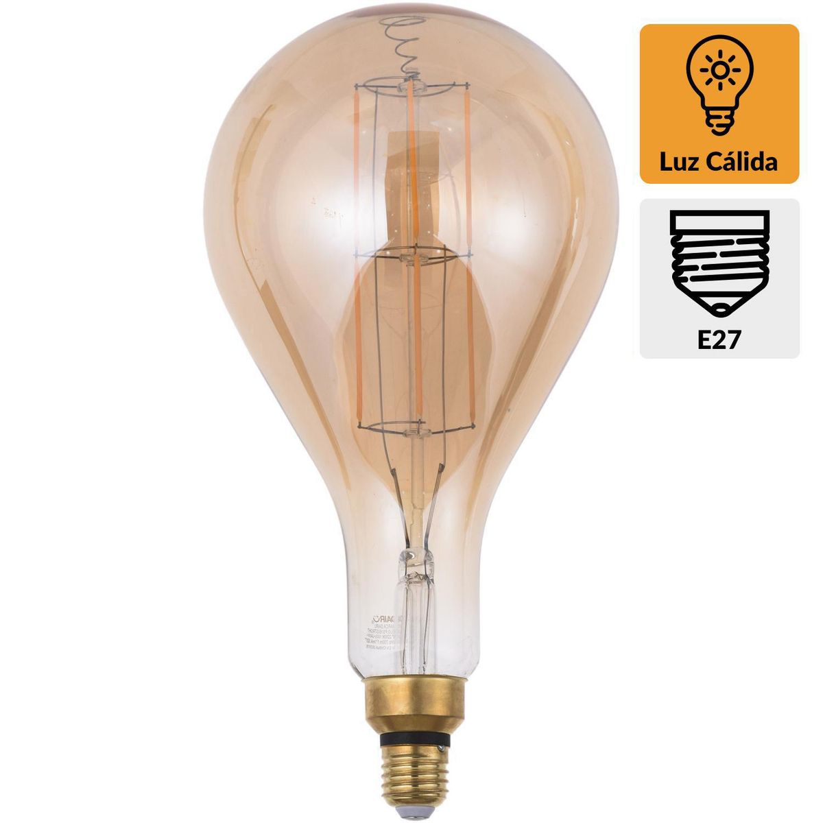 DAIRU - Ampolleta Led Filamentos 8 W E27 700 lm Luz Cálida