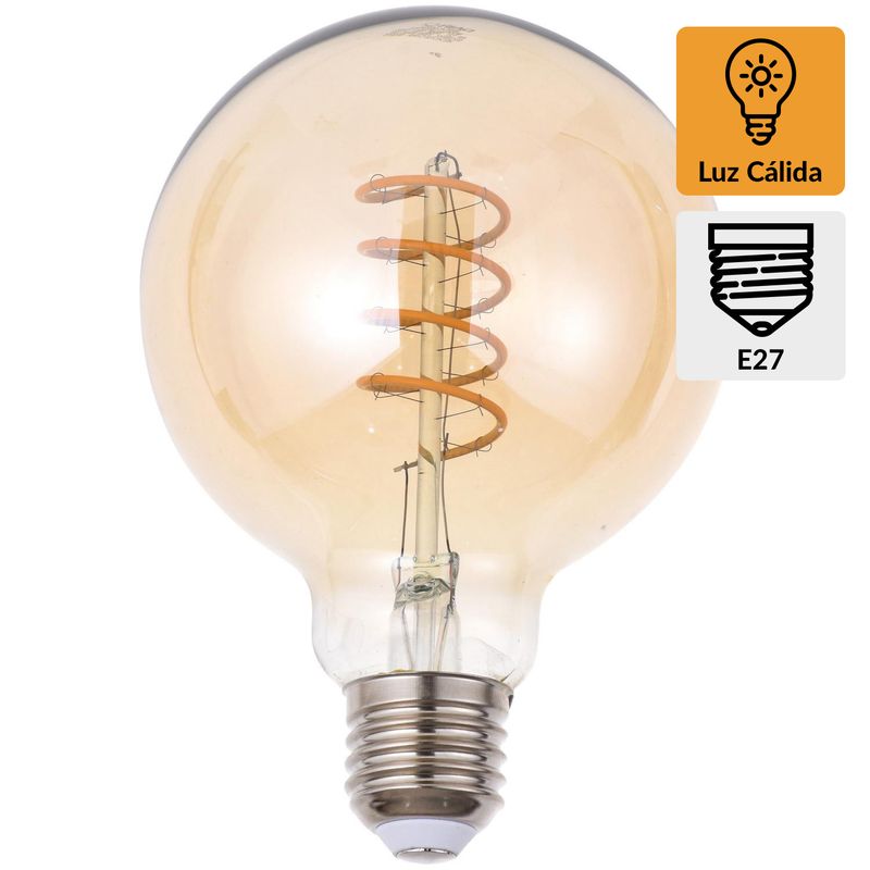 DAIRU - Ampolleta Led Filamentos 4 W E27 370 lm Luz Cálida