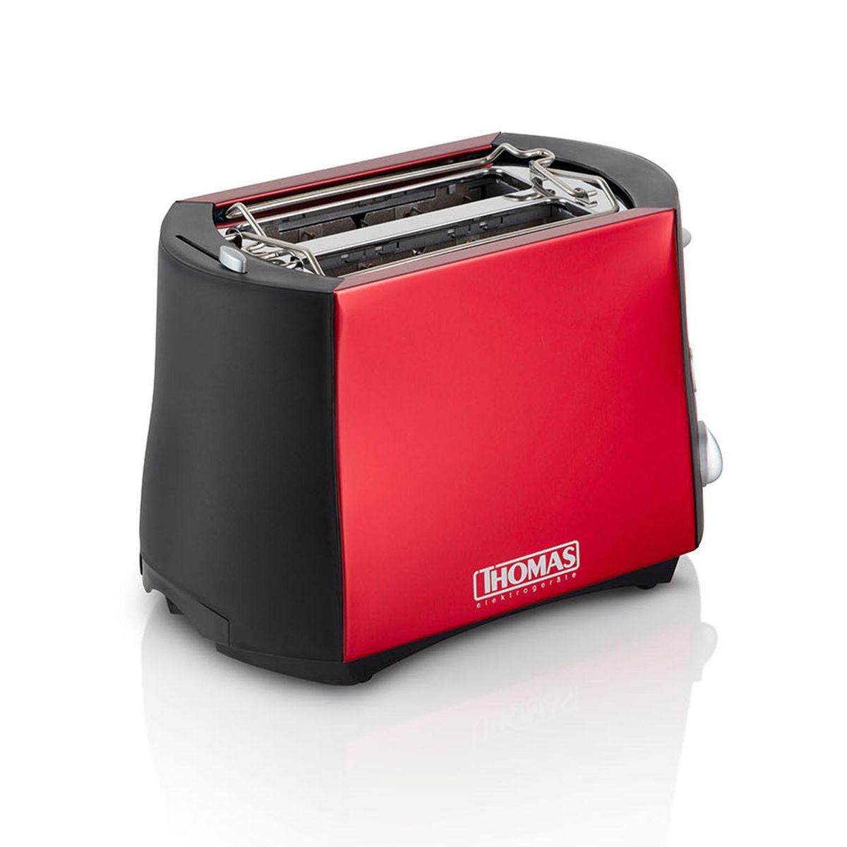 THOMAS - Tostadora 2 rebanadas 800 W rojo