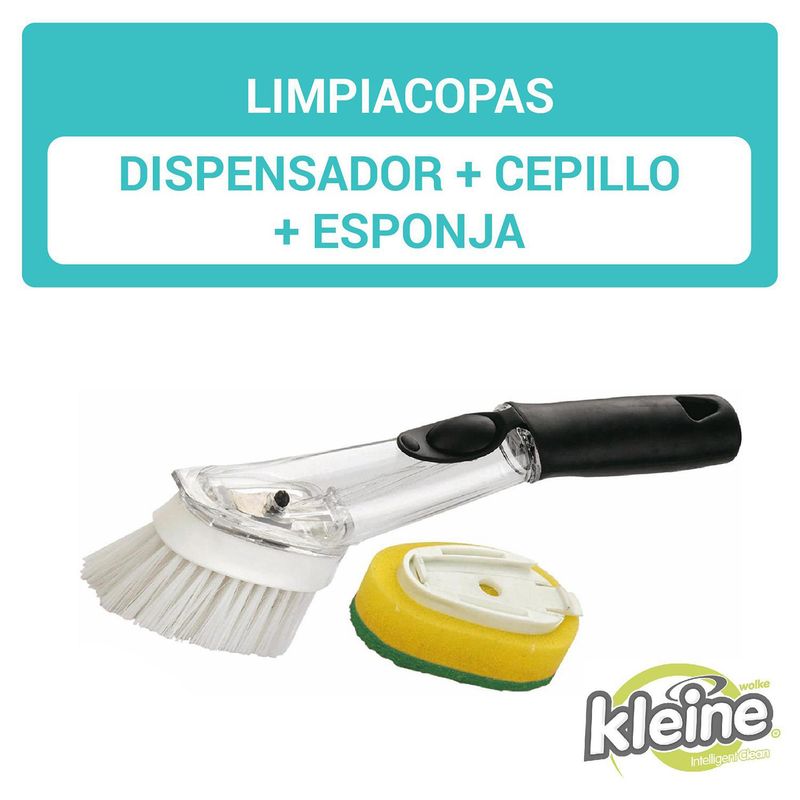 KLEINE WOLKE - limpiacopas c/esponja y repuesto