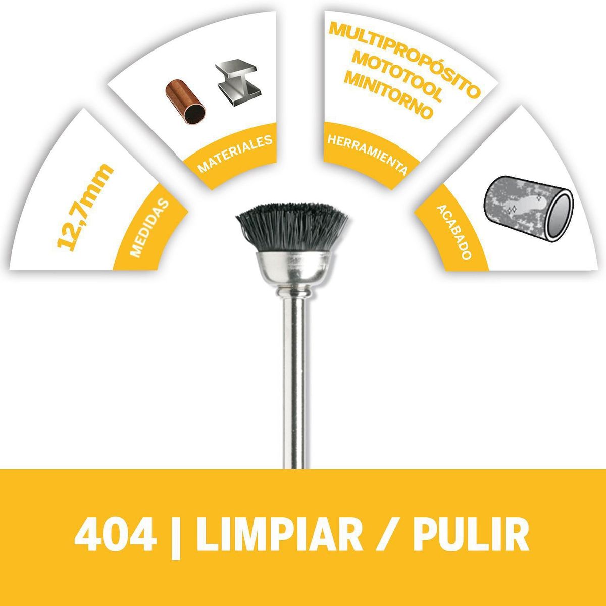 DREMEL - Cepillo de cerdas 1/2"