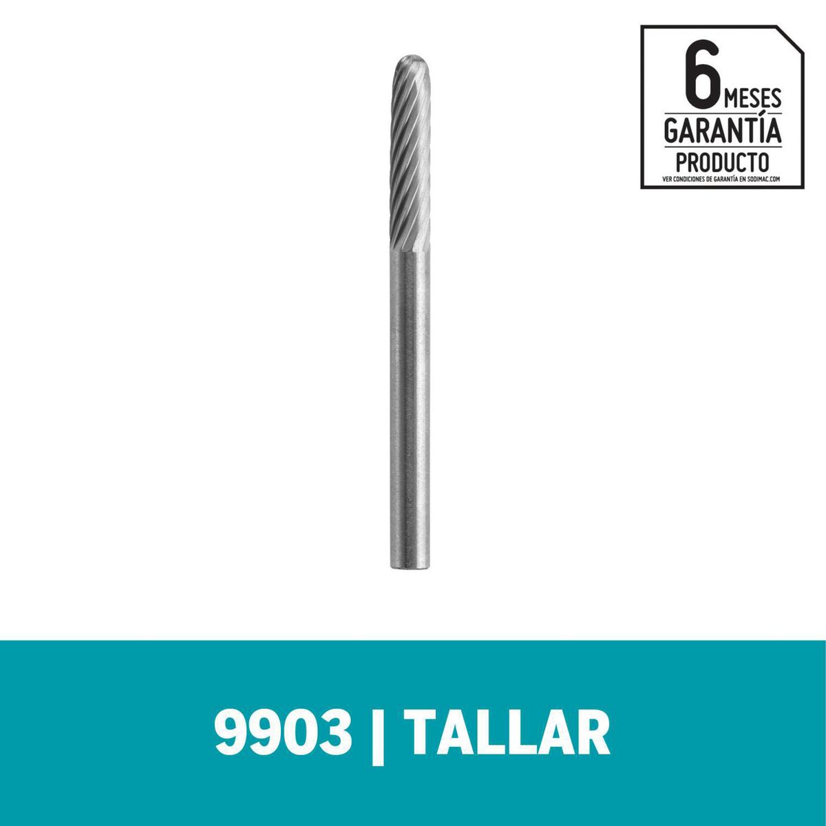 DREMEL - Fresa recta carbón tungsteno 1/8"