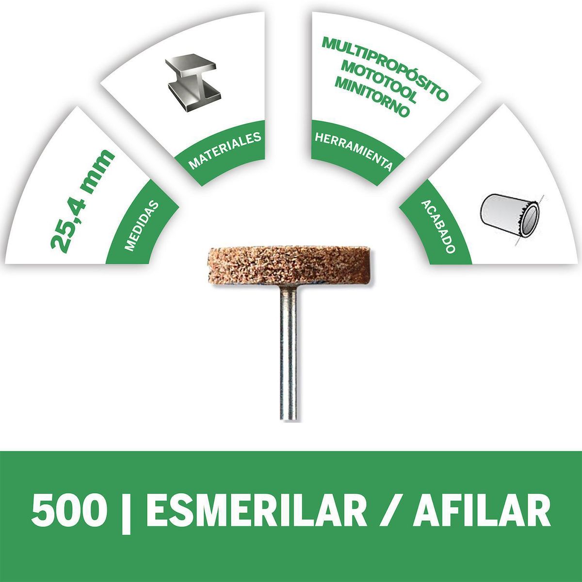 DREMEL - Piedra circular oxido de aluminio 1"