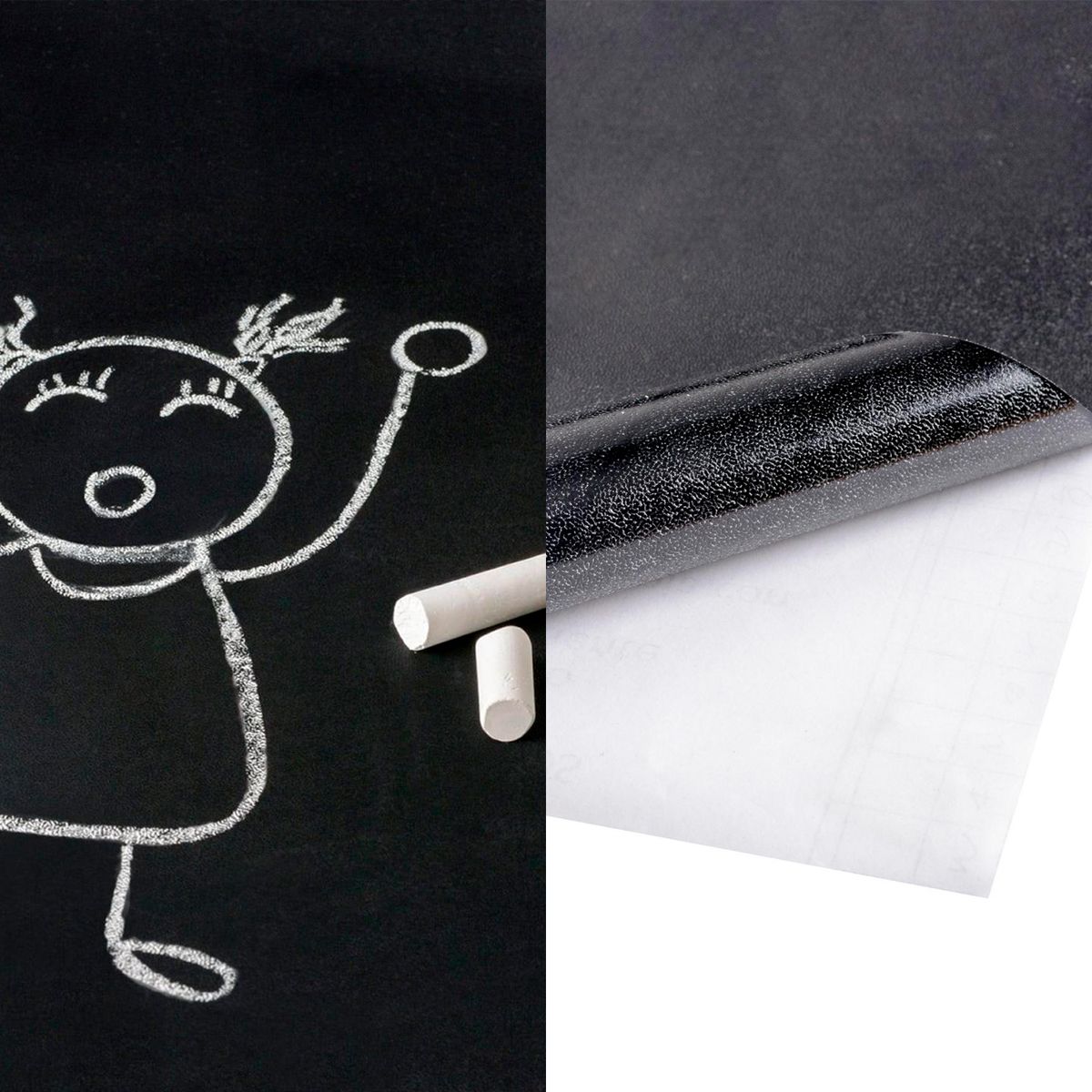 MURESCO - Papel Adhesivo Pizarra Negra 0.09 m2