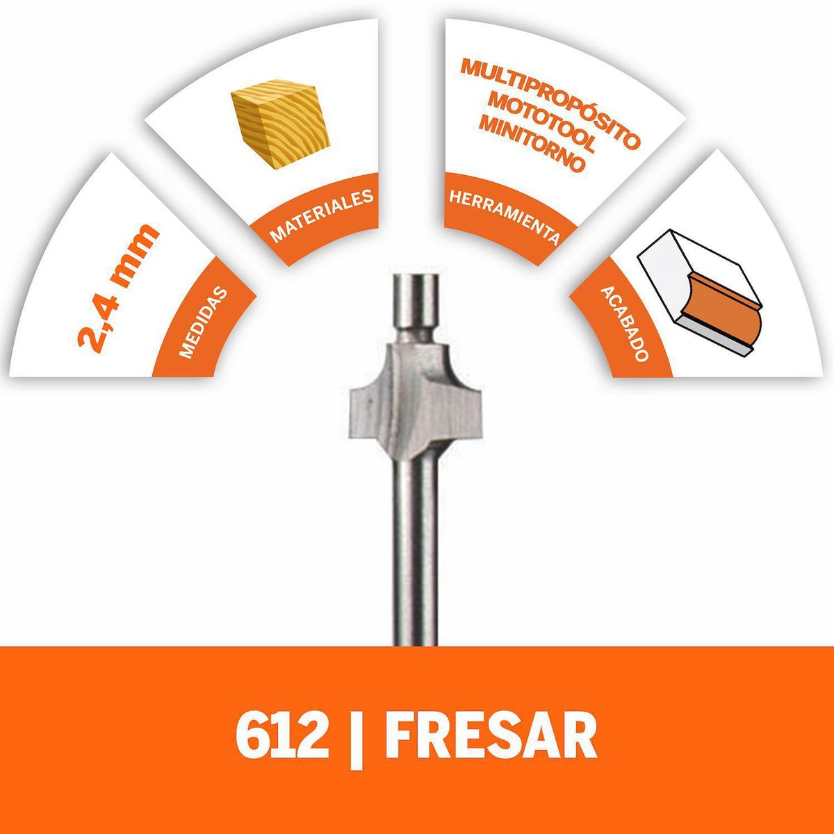 DREMEL - Fresa borde redondeado