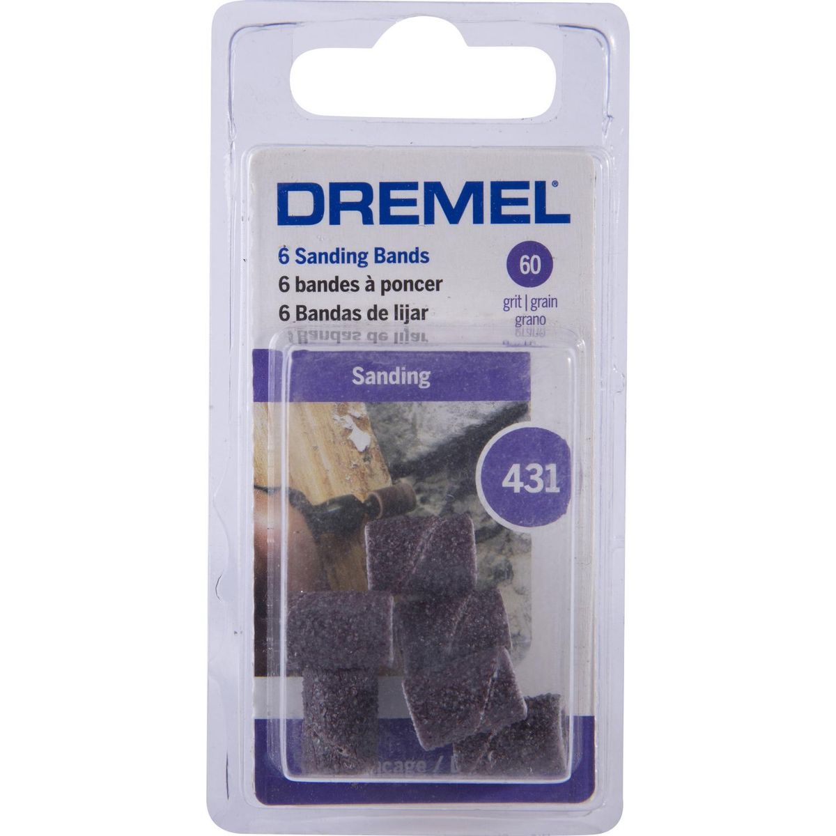 DREMEL - Banda Lija 1/4" Grano 60 6 Unidades