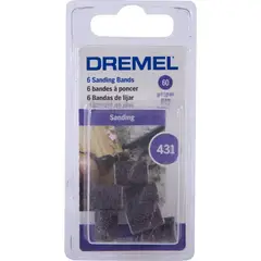 DREMEL - Banda lija 1/4" grano 60 6 unidades
