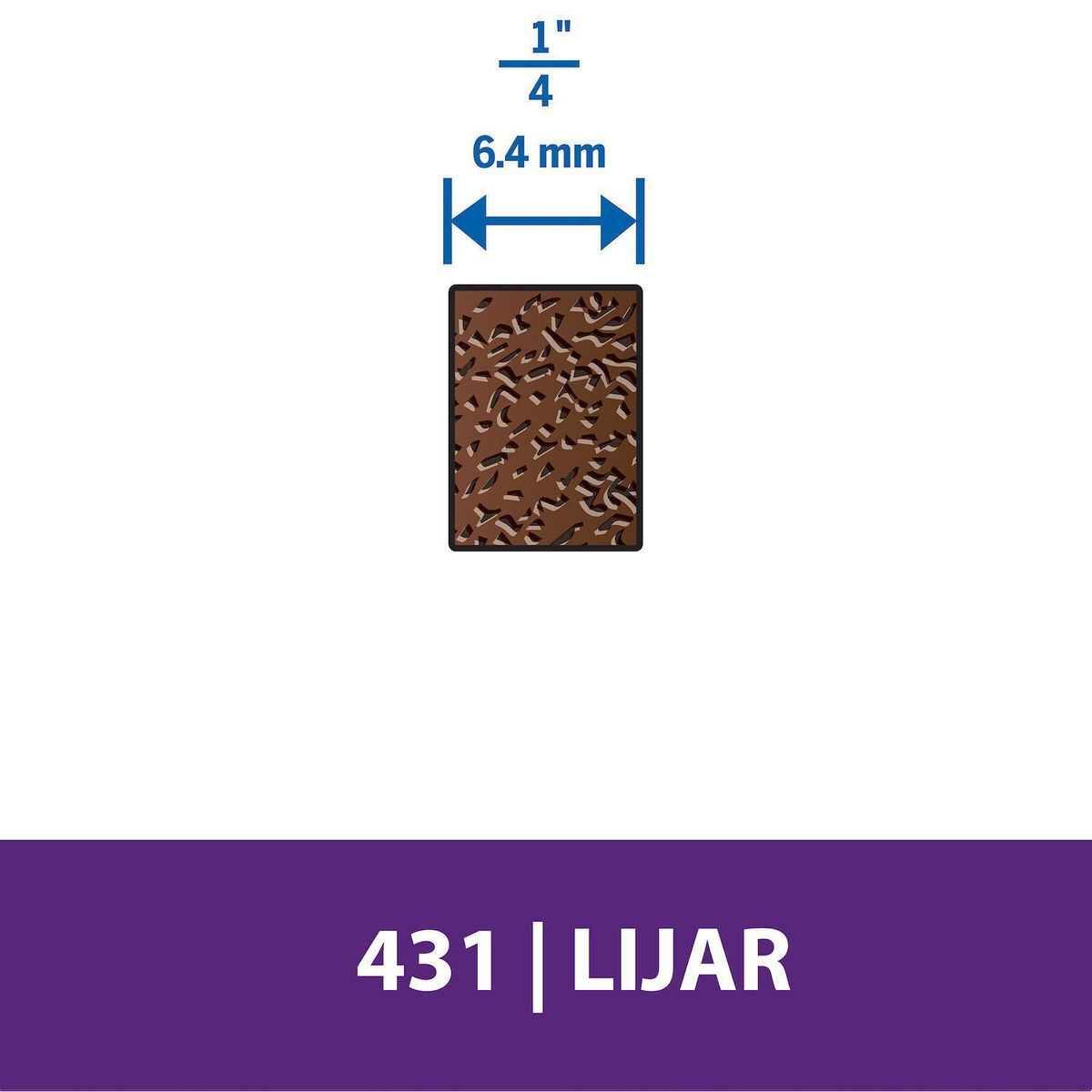 DREMEL - Banda Lija 1/4" Grano 60 6 Unidades