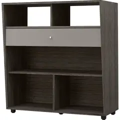 HOME GREEN - Estante Nápoles MDP 3 Nivel(es) 90x97x45 cm Gris Satinado