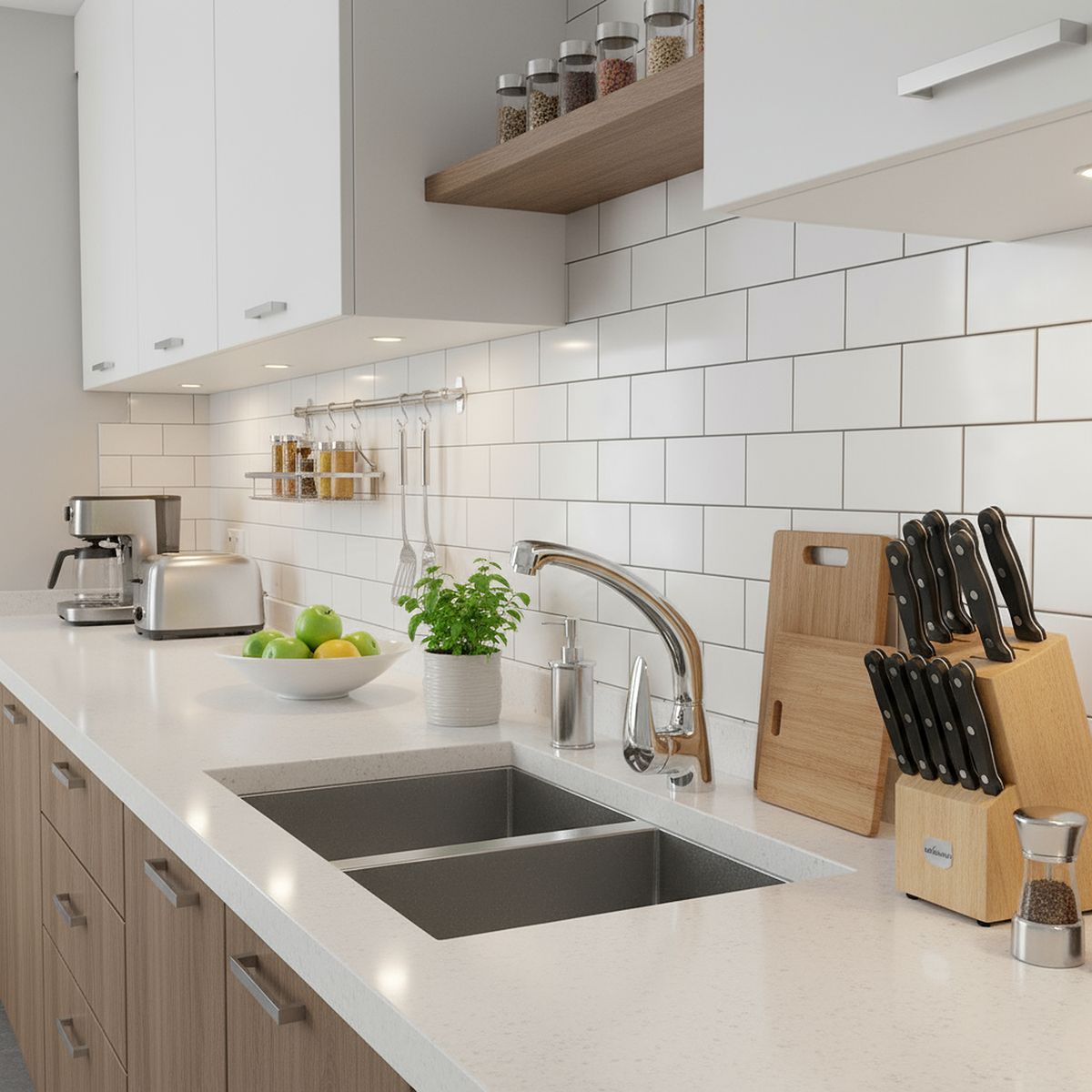 TEBISA - Monomando para Lavaplatos Cano Cromado