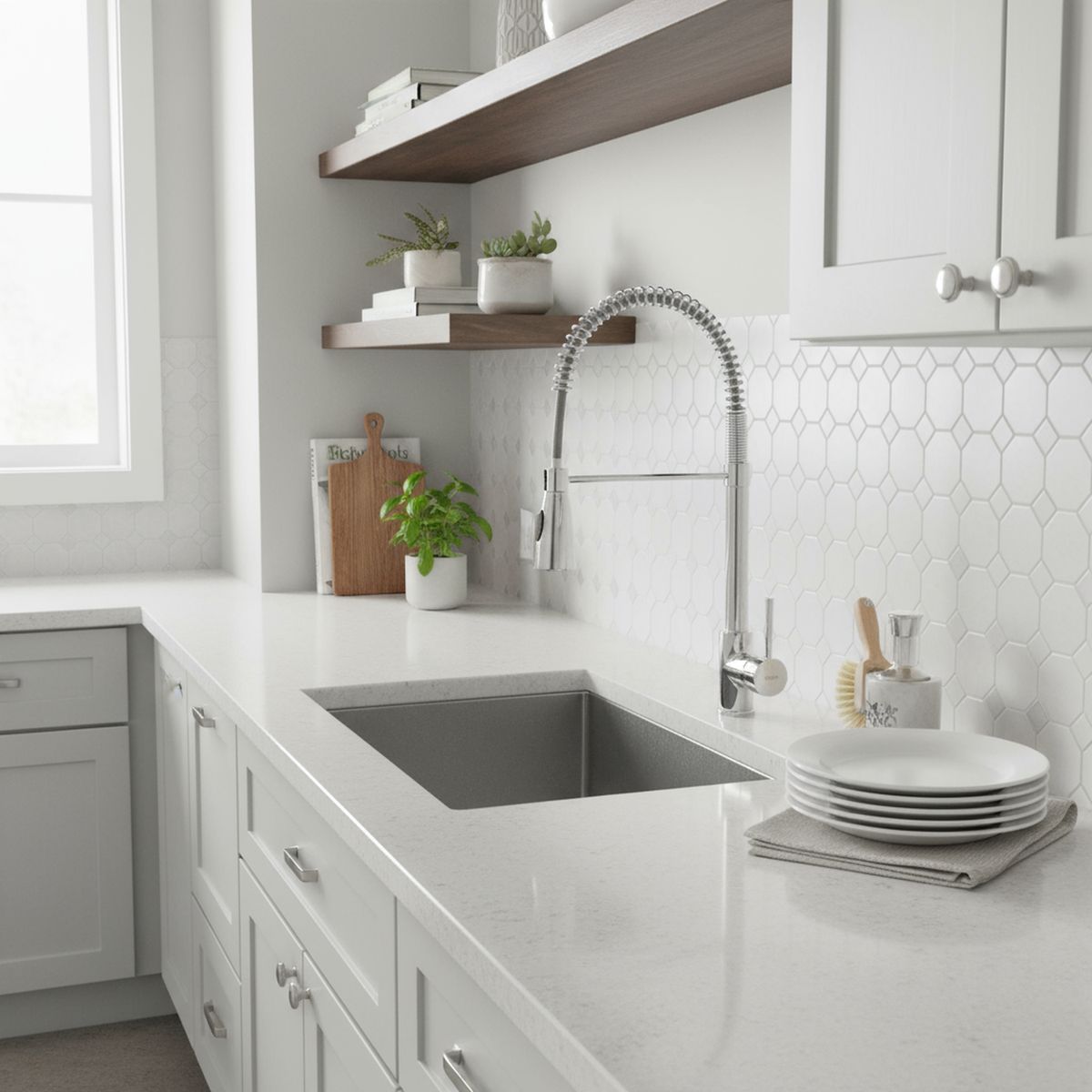 TEBISA - Monomando para Lavaplatos Ares Cromado