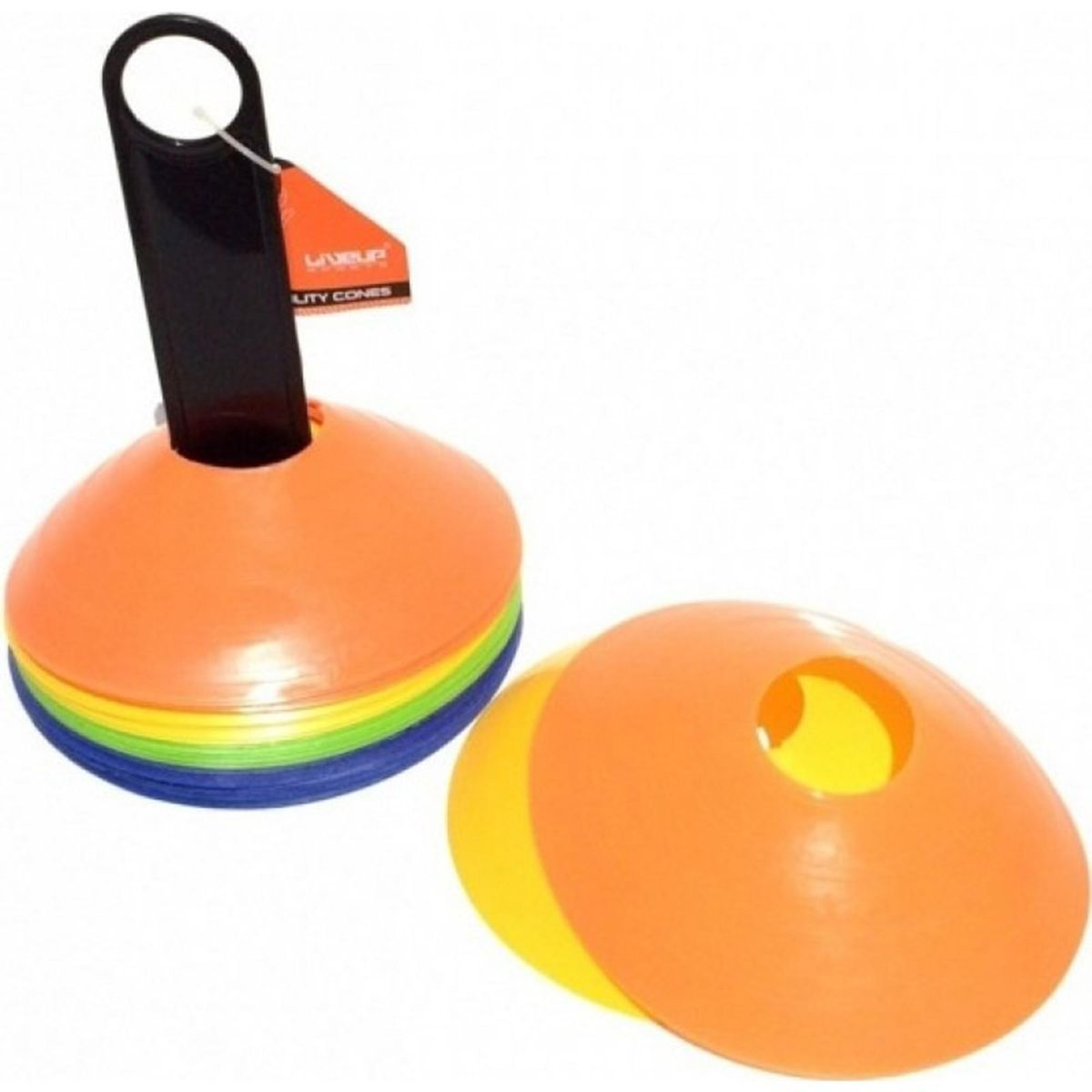 LIVEUP - Set 20 Conos Entrenamiento Marcación Agilidad Deportiva