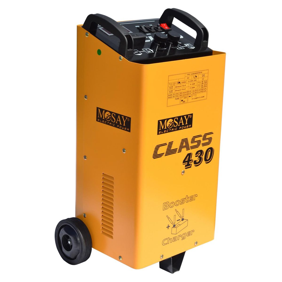 MOSAY - Cargador de batería 12/24V 180 A