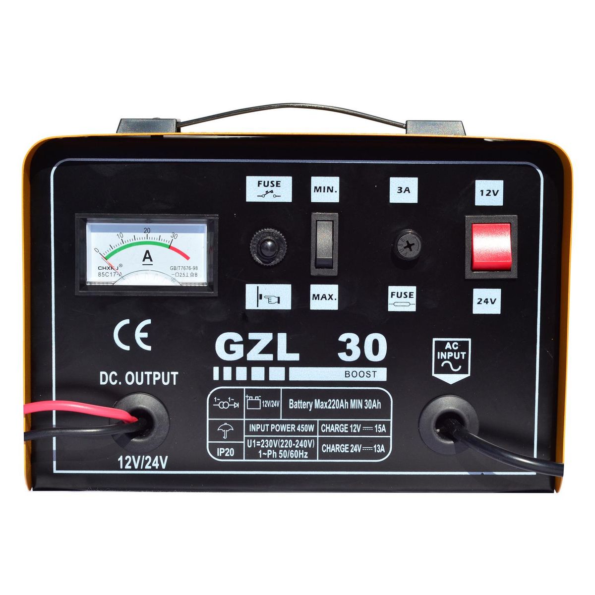 MOSAY - Cargador de batería 12/24V 30 A