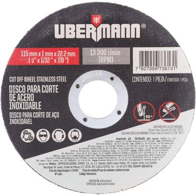 Disco corte acero inoxidable 4,5