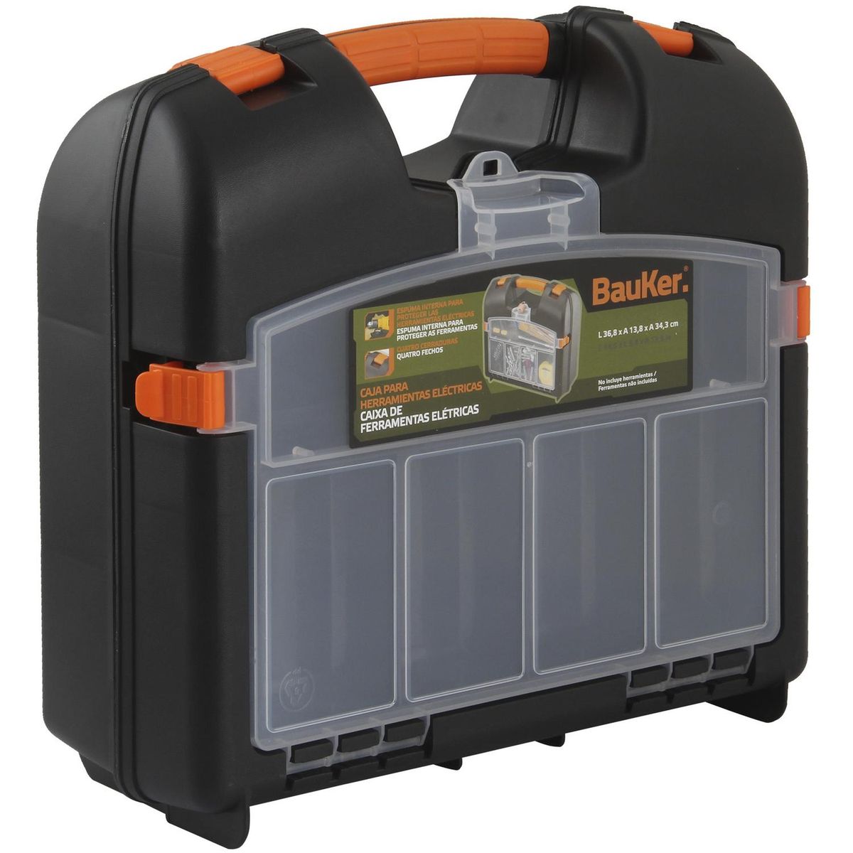 BAUKER - Caja de herramientas 10x34x36 cm