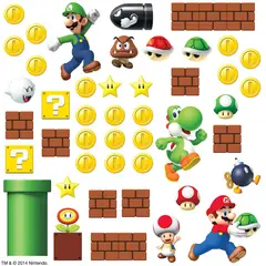 ROOMMATES - Sticker RM Súoer Mario Contruye