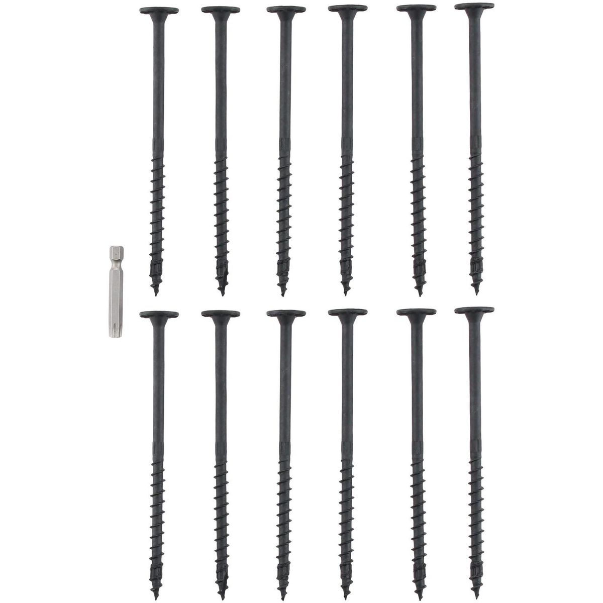 SIMPSON STRONG - Tornillo Tirafondo Madera 5.5 " 10 mm 12 unidad(es)