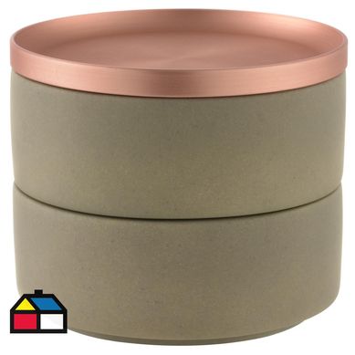 Joyero 13x13x11 Gris.
