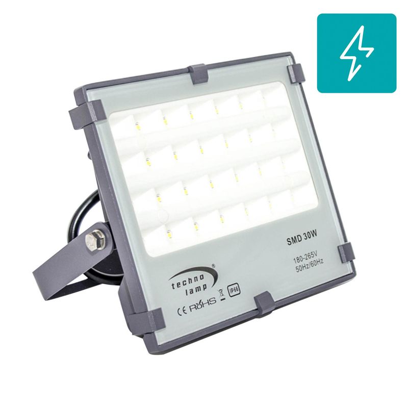 TECHNOLAMP - Proyector de área led 30 W 3000 k 3000 lm ip66 ik10 dl