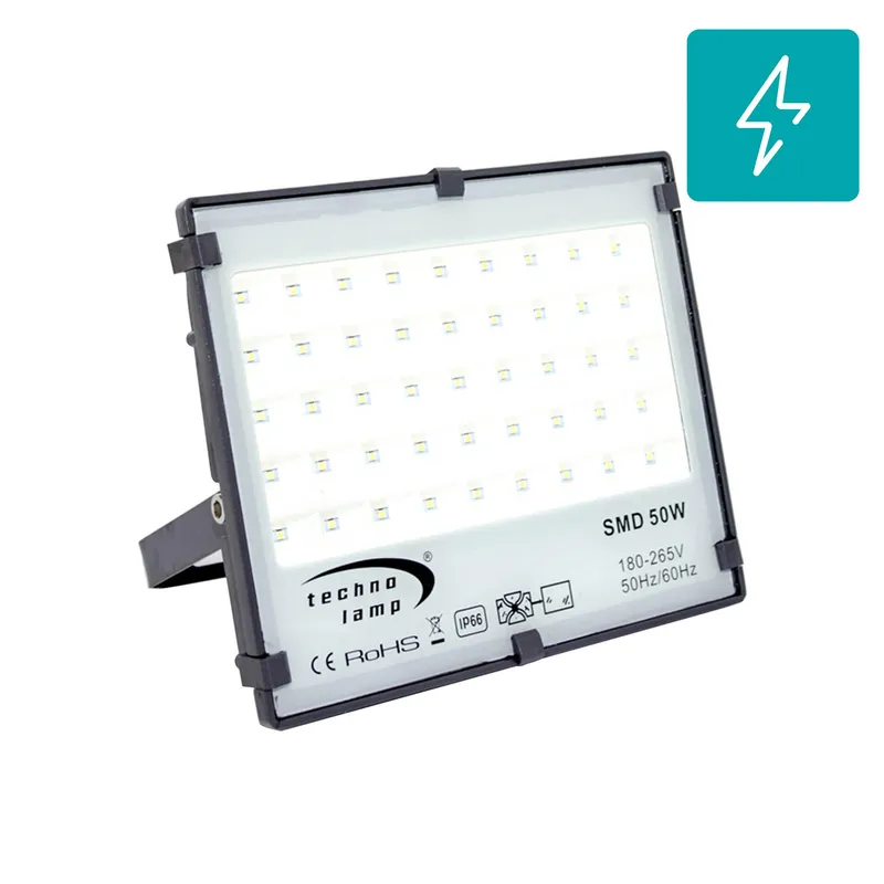 TECHNOLAMP - Proyector de área led 50 W 5000 k 5000 lm ip66 ik10 dl