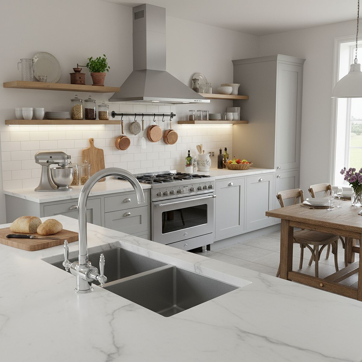 TEBISA - Monoblock para Lavaplatos York Cromado