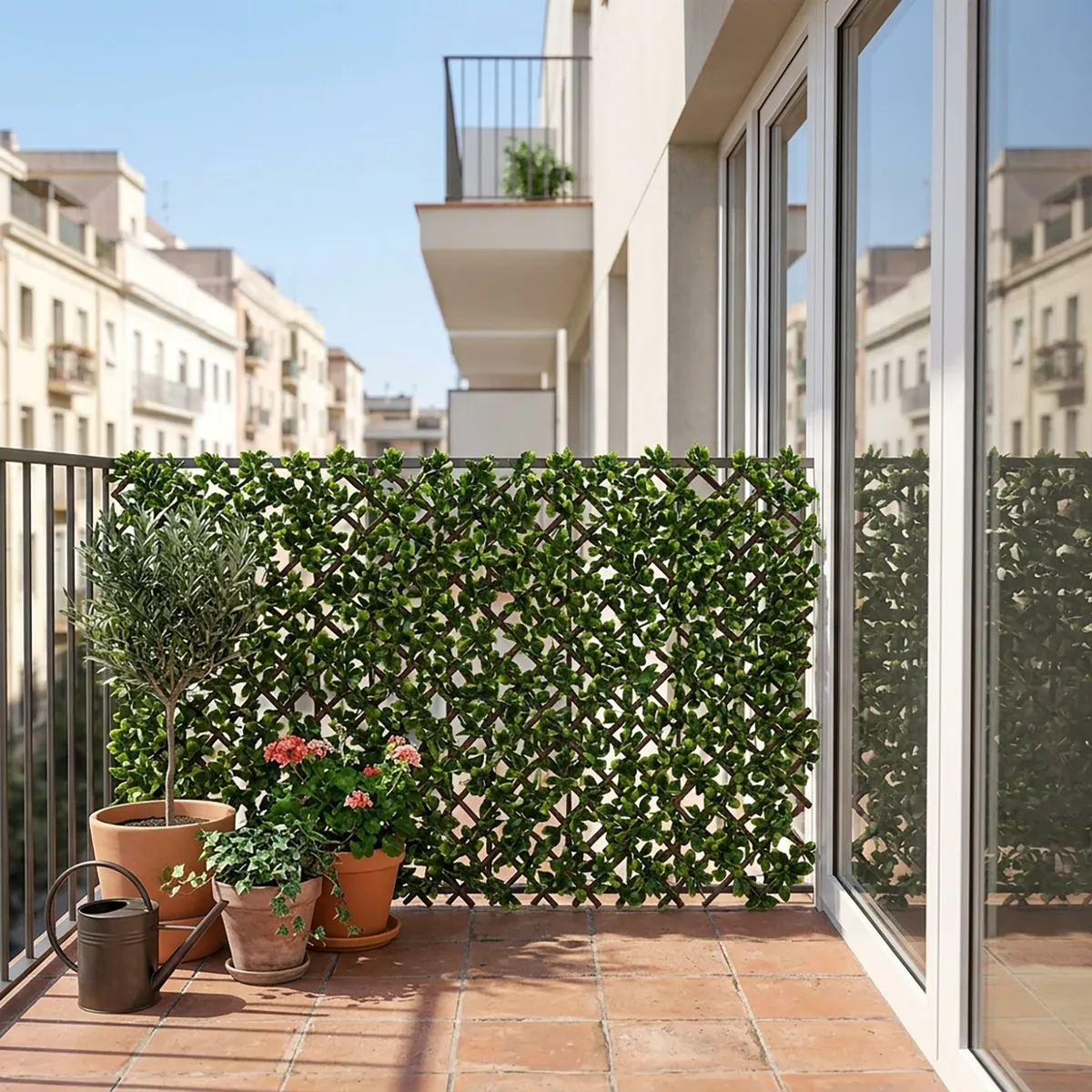 Jardín vertical artificial treillage extensible Hiedra 200x100 cm, marca JUST HOME COLLECTION - Foto 2