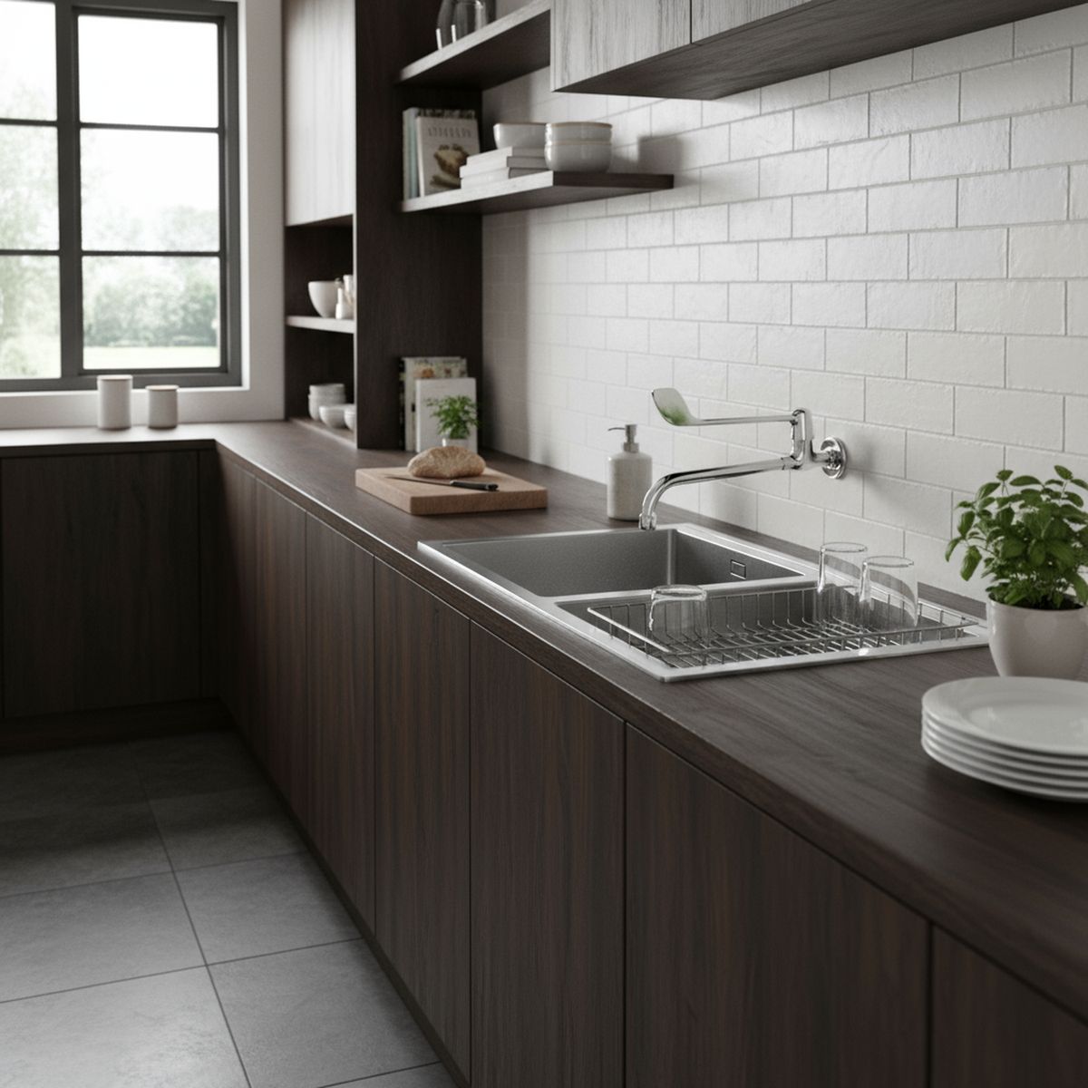 TEBISA - Llave Fregadero Médico Mural Cromado