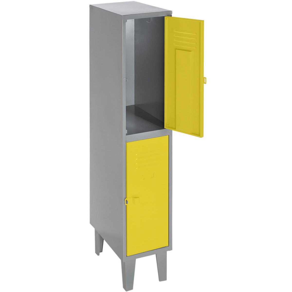 MOVILOCKERS - Locker 1 Cuerpo 2 Puerta(s) 31x170x50 cm Gris/Azul