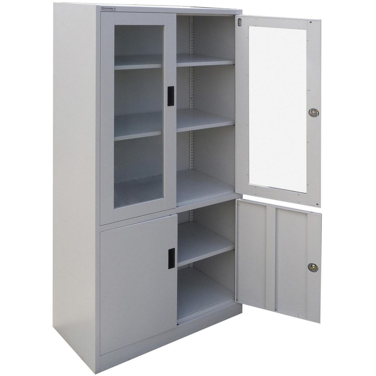 MOVILOCKERS - Estante Storage Acero 5 Nivel(es) 40x180x90 cm Gris Perla