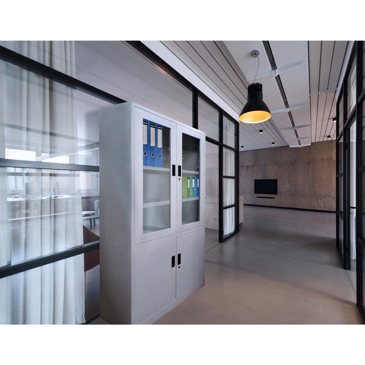 MOVILOCKERS - Estante Storage Acero 5 Nivel(es) 40x180x90 cm Gris Perla