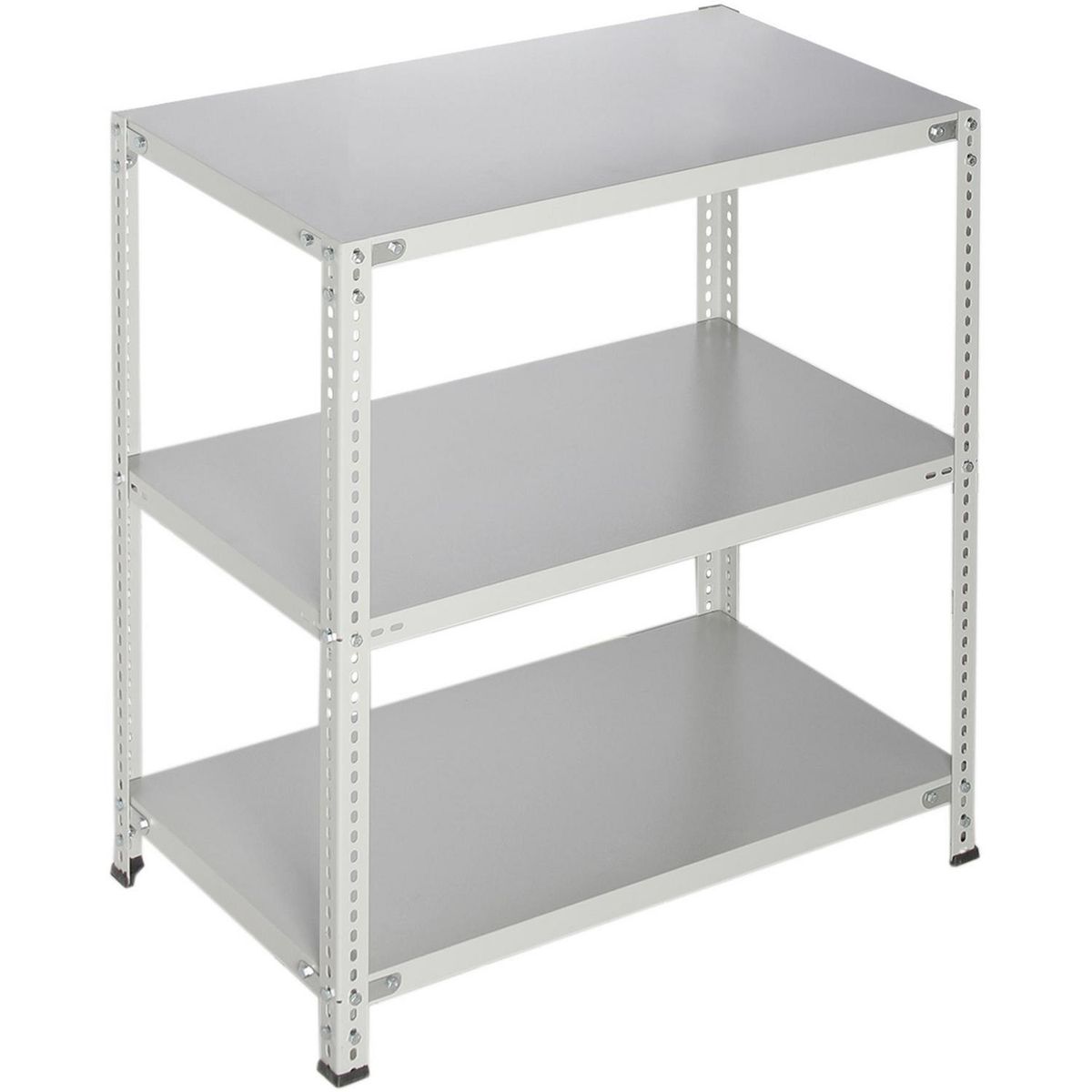 MOVILOCKERS - Estante Industrial Acero 3 Nivel(es) 50x100x90 cm Gris Perla