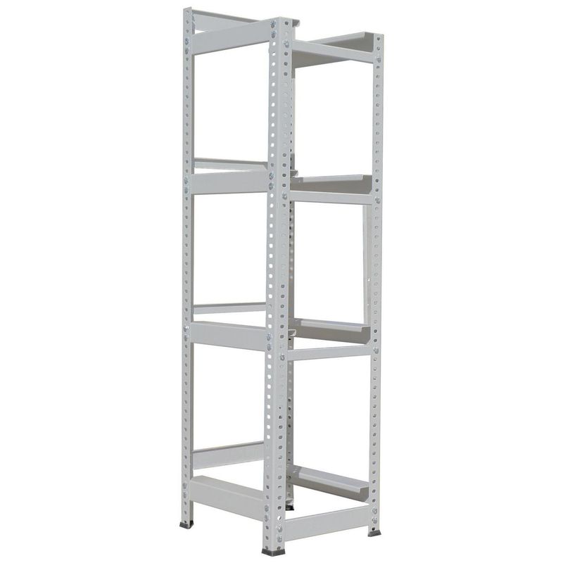 MOVILOCKERS - Estante para Bidones Acero 4 Nivel(es) 40x134x37 cm Gris  
